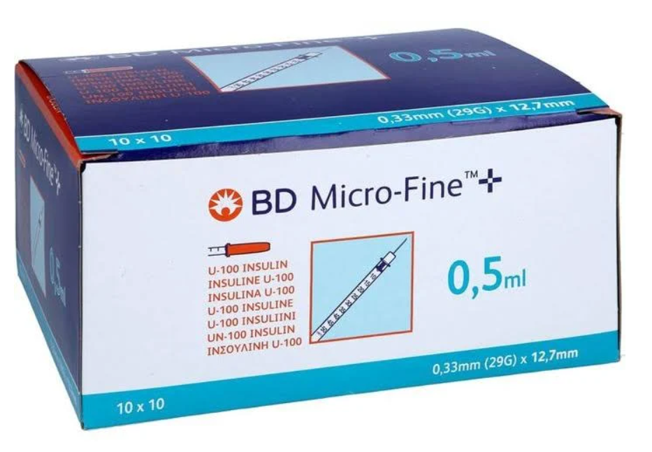 BD MICRO-FINE+ Insulinspr.1 ml U100 0,33x12,7 mm